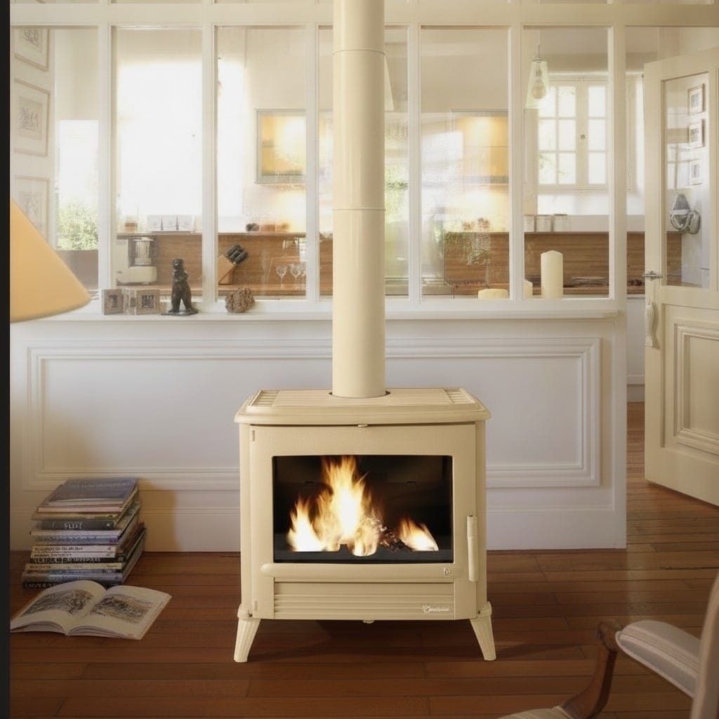 Invicta Le Modena (Ivory Enamel) — Wood Fireplaces · Progress Group