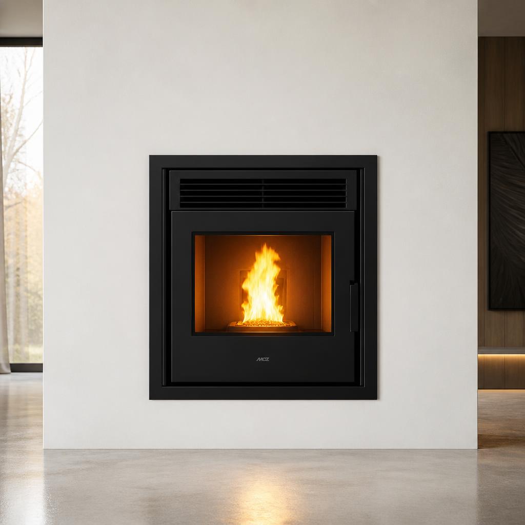 MCZ QBOX 60 Pellet Fireplace Insert — Pellet Fireplaces · Progress Group